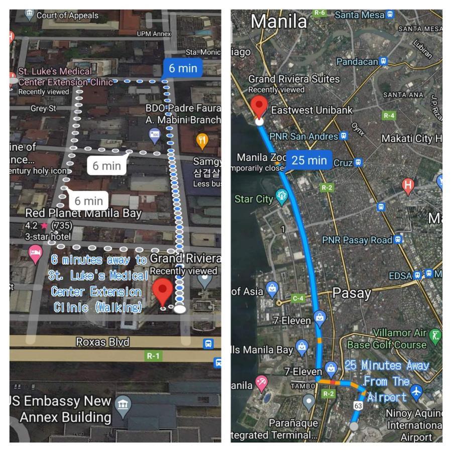Grand Riviera Suites Comfy Condo Near Us Embassy Manila Bay Roxas Blvd Ermita Manila Bagian luar foto